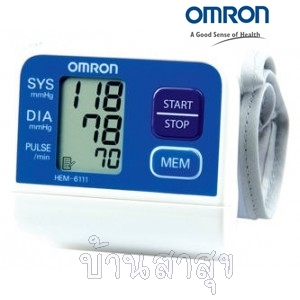 เครื่องวัดความดันข้อมือ Omron รุ่น HEM-6111  