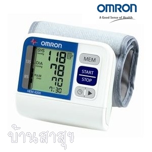 เครื่องวัดความดันข้อมือ Omron รุ่น Hem-6200