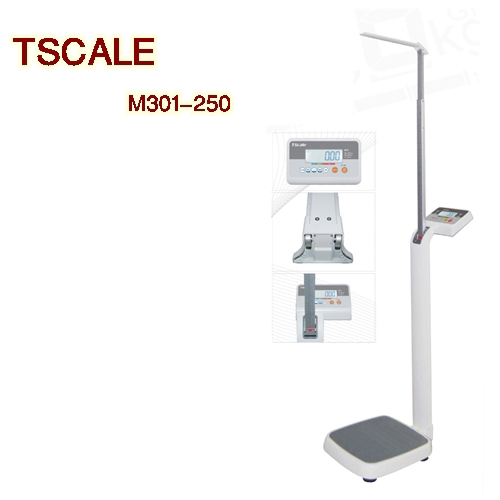 เครื่องชั่งน้ำหนักระบบดิจิตอลและชุดวัดส่วนสูง TSCALE M301-250